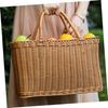 BESPORTBLE 1pc Woven Basket Outdoor Basket Baskets Basket for Fruit Large Woven Baskets for Storage Flower Woven Basket Wicker Basket with Plastic