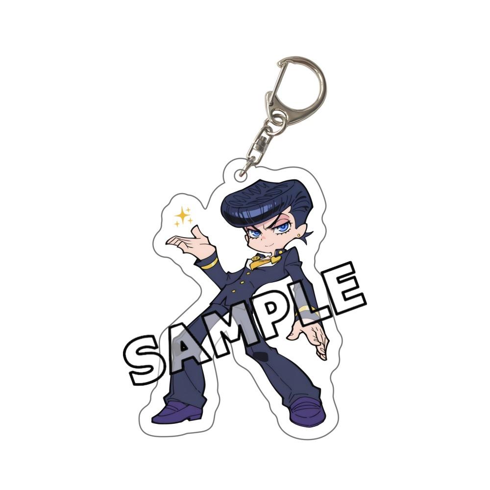 2026 New JoJo Bizarre Adventure Chibi Acrylic Keychain JJBA Jotaro Giorno Jolyne Dio Josuke Bruno Keyring Kawaii Anime Bag Gift