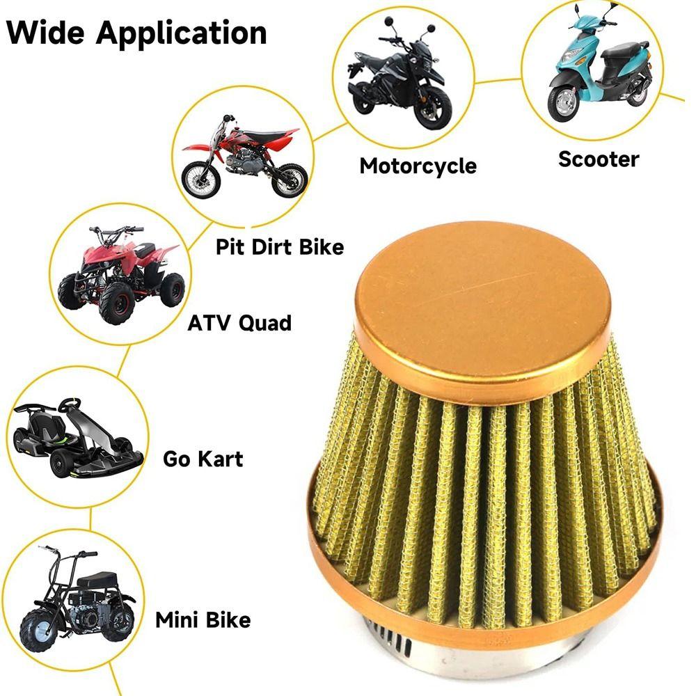 Mushroom Head Motorcycle Air Filter Colorful Air Filter Intake Induction Kit  Motorcycle Parts