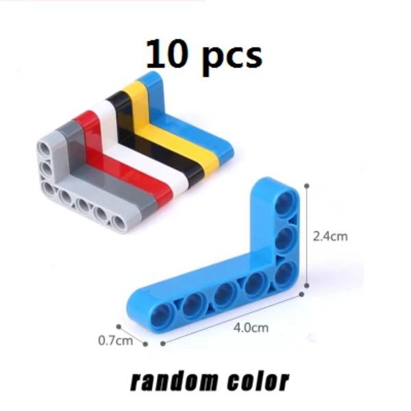 MOC High-tech Beam Thick Series L-shape and Bent Beam DIY Building Blocks Bricks Compatible with Lego High-tech Educational Toy
