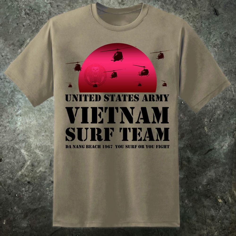 

Mens Apocalypse Now Vietnam Surf Team T Shirt Lt Col Bill Kilgore Vietnam Movie 3XL