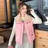 Autumn and winter new personalized fashion cotton clothes vest sleeveless lapel collar horse vest new coat