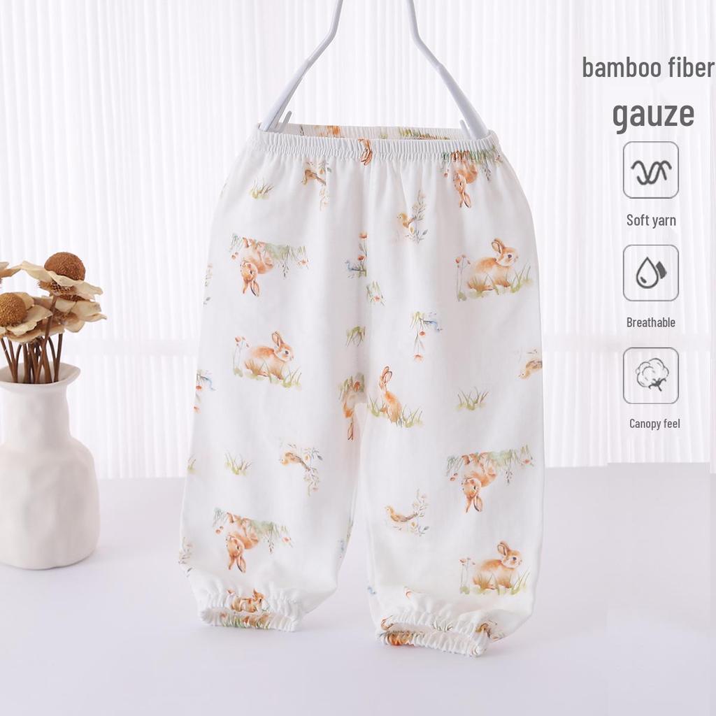 Summer Mosquito Repellent Pants for Babies: Casual, Thin, Lantern Style for Boys and Girls