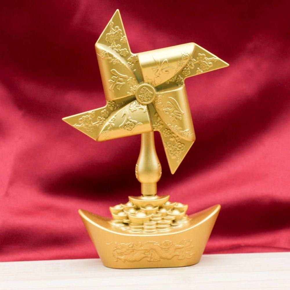 Crafts Good Luck Home Decor Lucky Auspicious Ornament Windmill Rotating Ornament  Home Decor