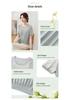 Fashionable Summer Ice Silk Short Sleeve Knit T-shirt for Middle-aged & Plus Size Women