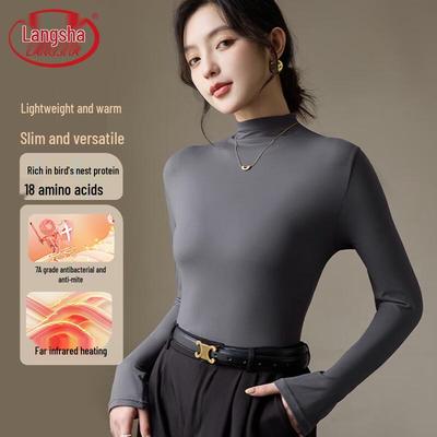 Damen Thermounterhemd mit hohem Kragen