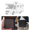 Practical Campers Square Bumpers Caps 2Pieces Easy Installation Designs for Standard 4Inch Bumpers Black Finish