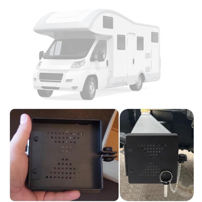 Practical Campers Square Bumpers Caps 2Pieces Easy Installation Designs for Standard 4Inch Bumpers Black Finish