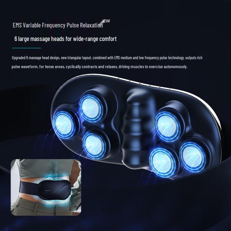 Philips PPM7501 Lumbar & Abdominal EMS Pulse Massager
