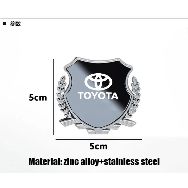 Metal Car Trunk Window Side Emblem Badge Decal Sticker For Toyota GRsport Yaris Accessories Logo