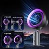 NOVÝ Stolní ventilátor Čistička vzduchu a RGB světlo Turbo oscilační ventilátor H11 HEPA filtr 199 rychlostí větru 6000mAh baterie Stolní ventilátor