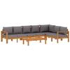 VidaXL Garden Lounge Set with Cushions 5 Pcs Solid Acacia Wood, Outdoor Sofa Set, Modular Sofa, Sofa 3214863
