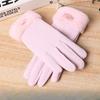 Winter, Warm Gloves, Ladies, Windproof and Fleece Cold Proof, Electric Bike Riding, Outdoor Touchscreen Gloves, Non Slip Bicycle Gloves