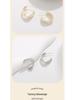 High-End 925 Sterling Silver Twisted Metal Stud Earrings for Women