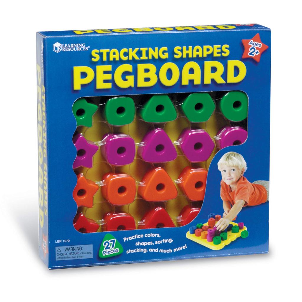 Learning Resources Stacking Shapes Pegboard LER 1572