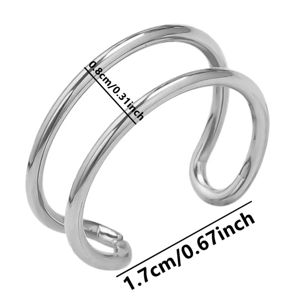 Europäische und amerikanische Damenringe aus Edelstahl, goldfarben und Zinklegierung, modischer, schlichter Stil, Zirkonia-Geschenk für Damen, Großhandel