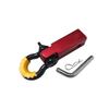 18000 Lbs 2 Inch Shackle   Receiver Trailer Hitch Hook Receiver with 3/4  D Ring Shackle and Rubber Isolator