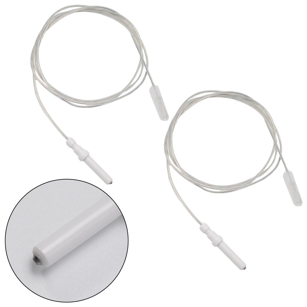 2pcs Gas Cooktop Stove Spare Igniter 35/40/45mm Electrode Spark -Plug 900mm Wire Ignition Ceramic Pin For Gas Cooker Replacement