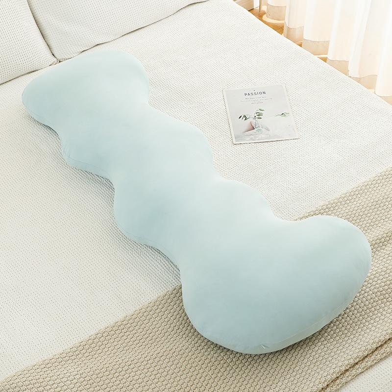Cooling Ice Silk Full Body Pillow for Side Sleepers Bolster Pillow with Removable Cover | Maternity & Pregnancy Support Cushion