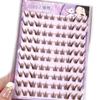 Single Cluster False Eyelashes Brown Segmented Eyelashes Fox Lashes  DIY Eyelash Extension