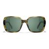 Chanel Letter Decoration Acetate Frame Irregular Sunglasses Women's Brown