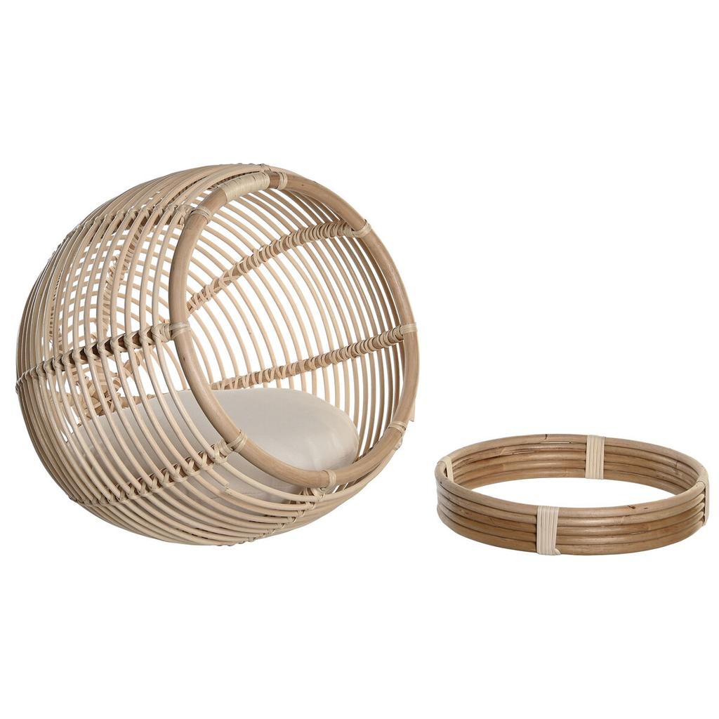 Pet Bed DKD Home Decor 55 X 50 X 55 Cm Natural Rattan