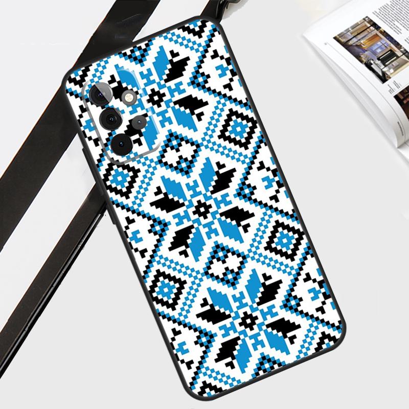 Ukraine Ornament Pattern Case For Samsung Galaxy A56 A36 A26 A16 A06 A54 A34 A14 A12 A22 A32 A52 A13 A53 A15 A35 A55