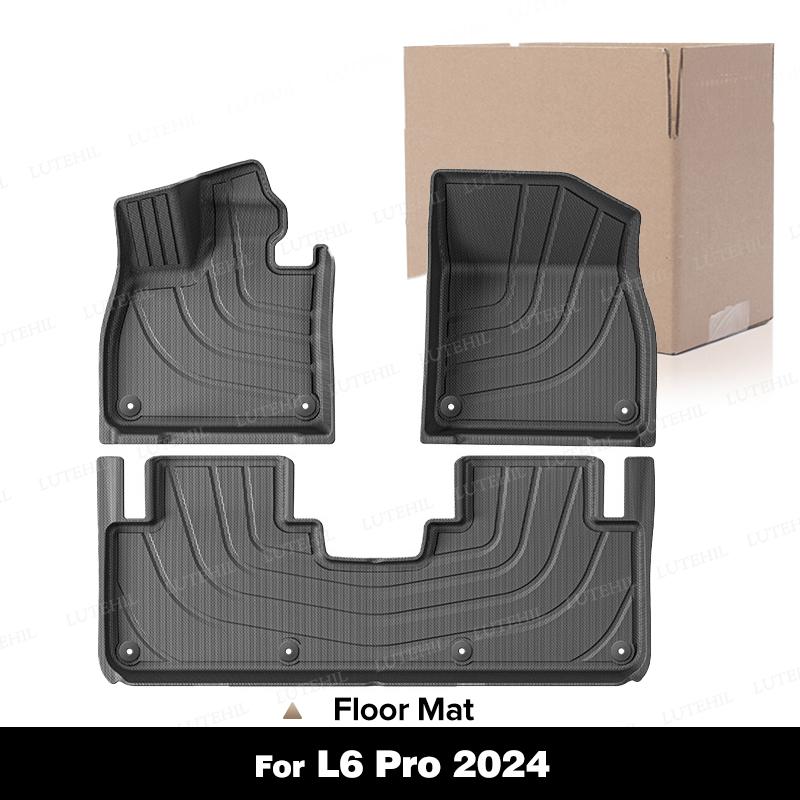 For LEADING IDEAL Lixiang Auto L6 MAX/L6 PRO 2025 All-Weather TPE Floor Mat Custom Carpet Cover Automotive Interior Accessori
