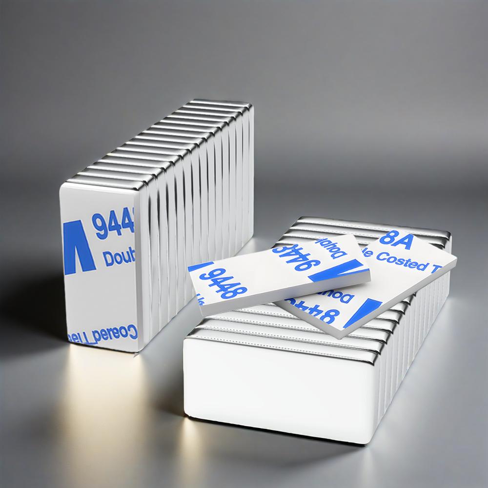 20x10x3mm Super Powerful Block Neodymium Magnet With double-sided adhesive Magnet N35 Strong Permanent Magnetic imanes