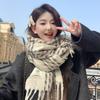 New Korean Version of Classic Plaid Scarf Women's Autumn and Winter Fashion Cloth Label Plaid Versatile Warm Student Scarf