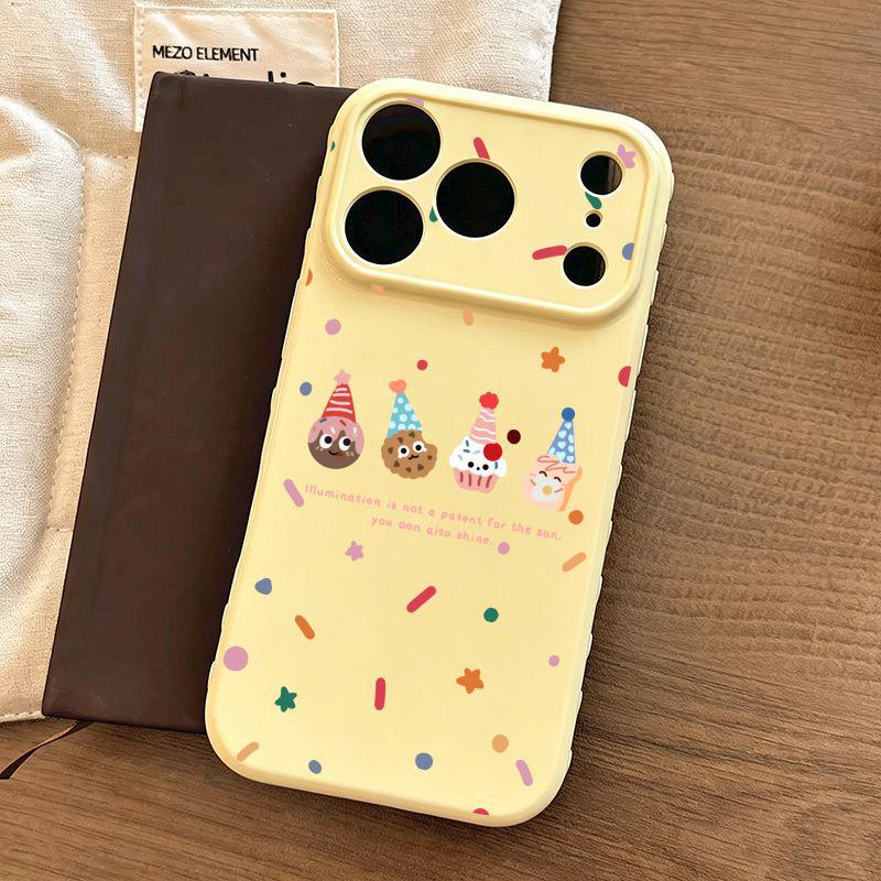 

Sweet Donut Heart Large Window Phone Case for Apple 17 Pro Max, 16 Pro, 15, 13 Apple 14 Plus