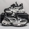 Autumn and winter thick-soled heightening dad shoes student tide leisure sports running shoes low-top leather surface