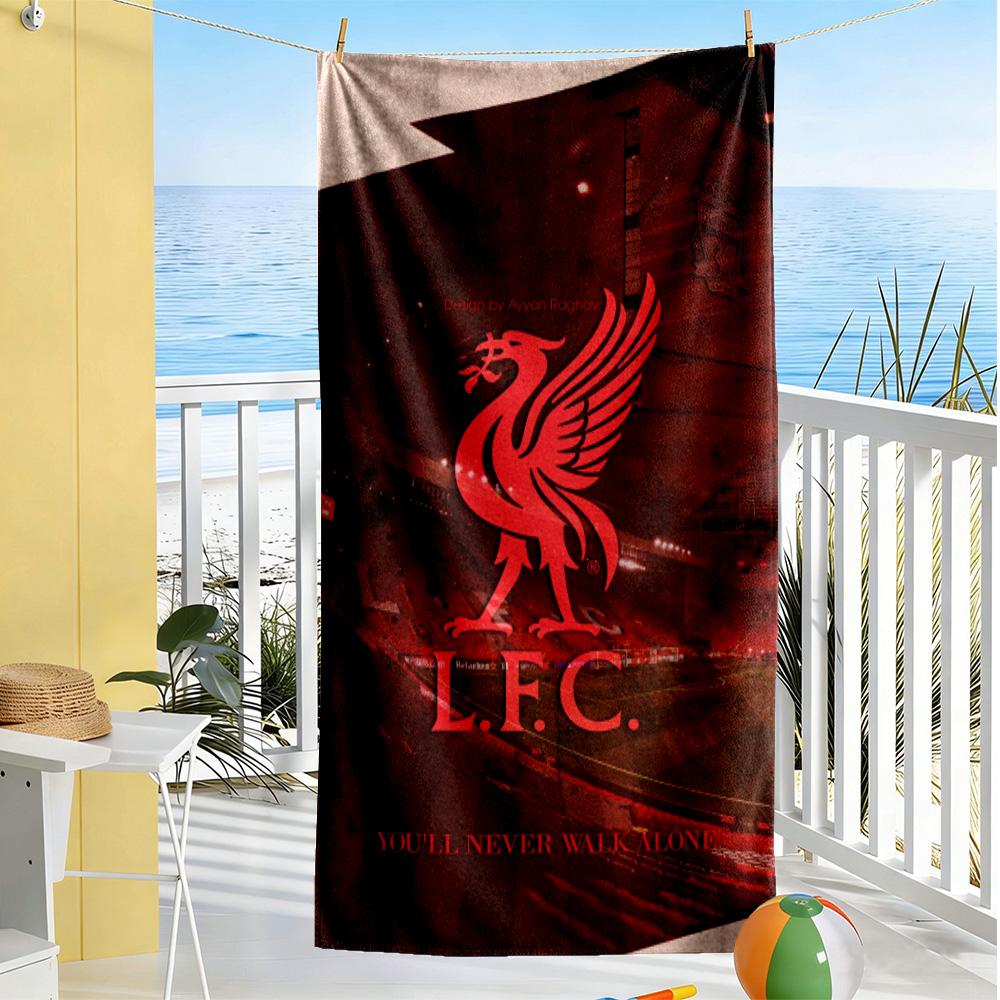 Liverpool Beach Towel Super Soft Microfiber Quickdry Fabric Comfortable Lightweight