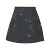 2025 Winter Beaded Sequin High-Waist A-line Skirt - Slim Fit, Anti-Exposure, Hip-Hugging Design