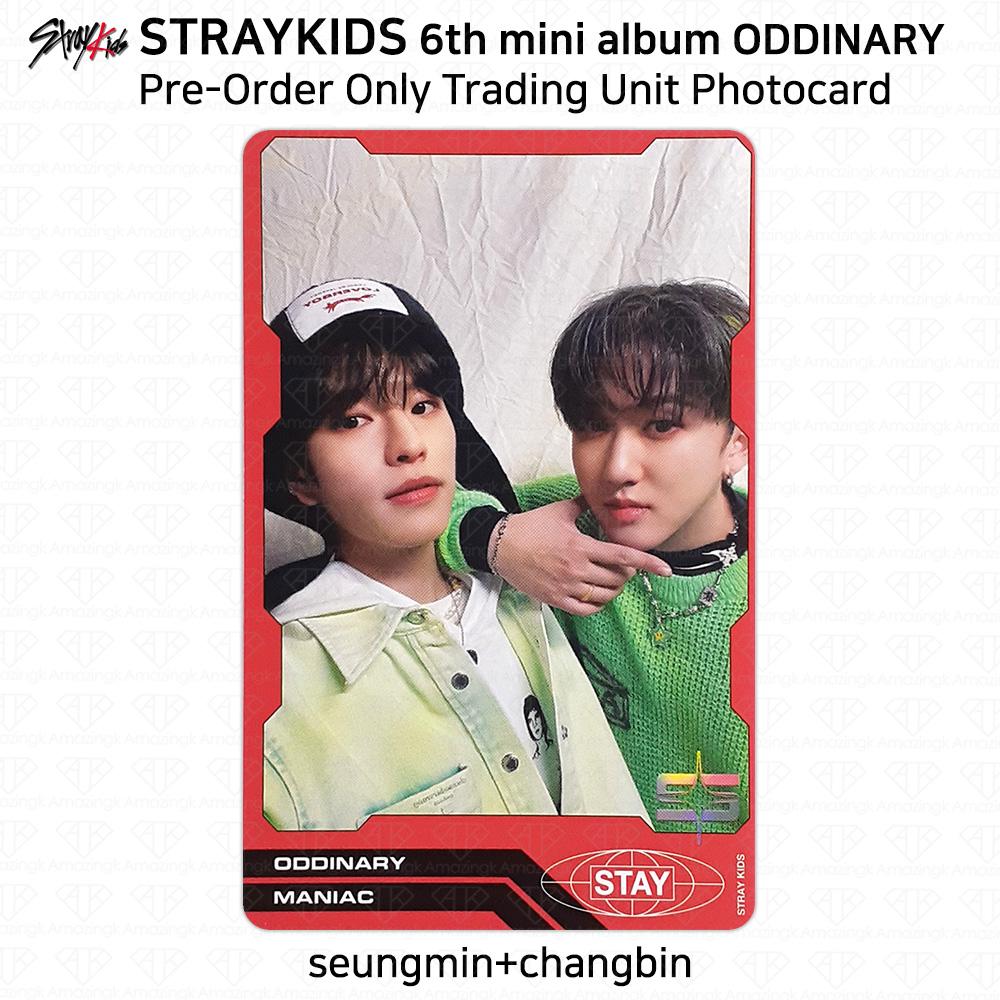 

Шестой мини-альбом Stray Kids Oddinary Trading Unit Преимущество предзаказа фотокарты KPOP Unit #18