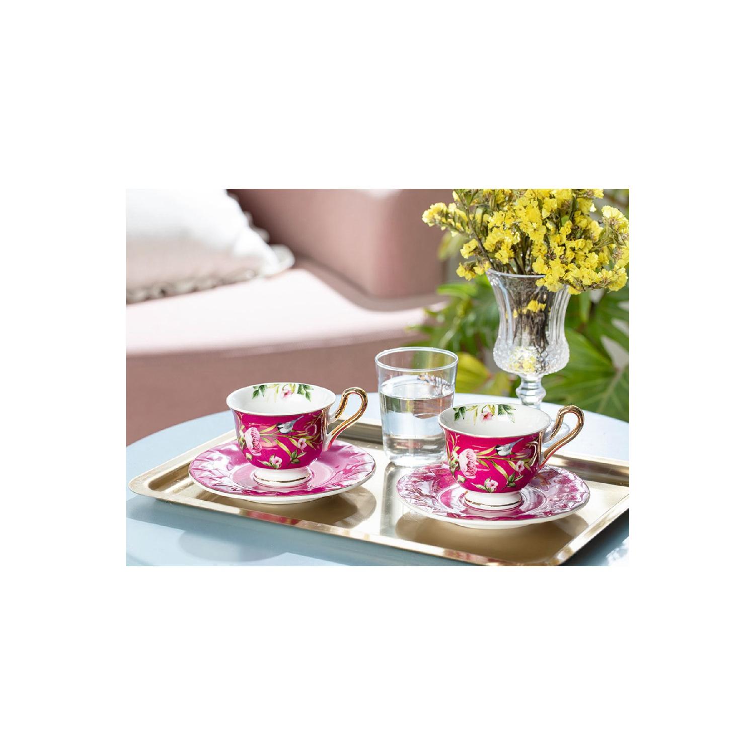 

Набор из 2 кофейных чашек Vanilla New Bone China, 90 мл, фиолетовый