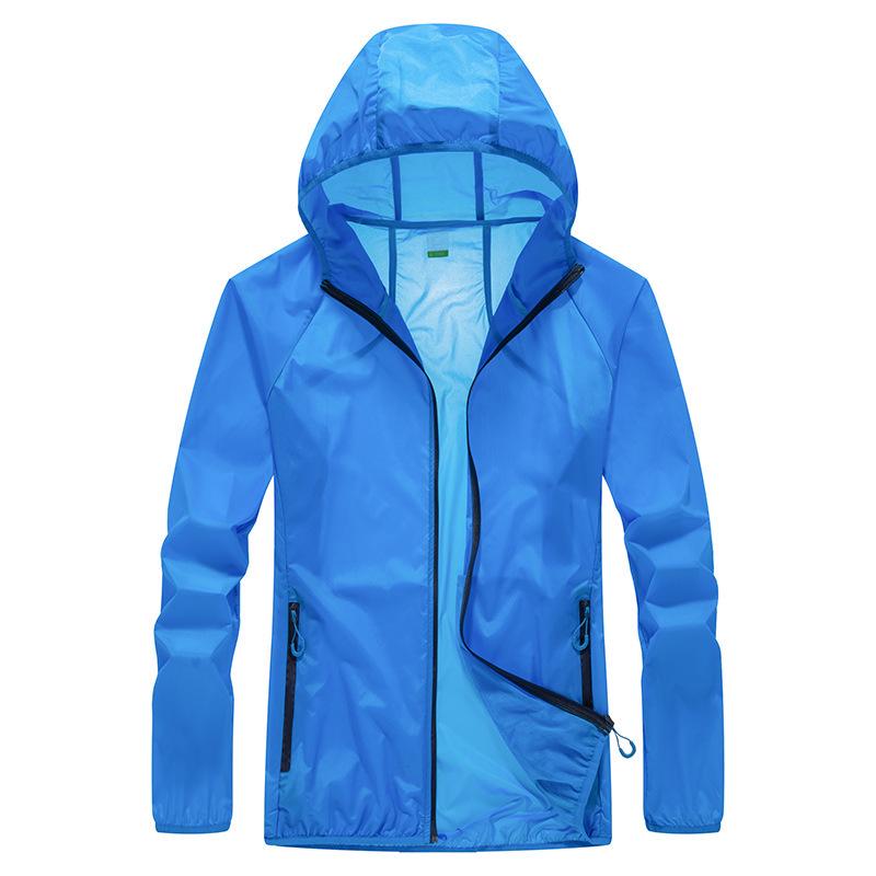 Unisex Summer Hooded Quick-Dry Windbreaker Jacket