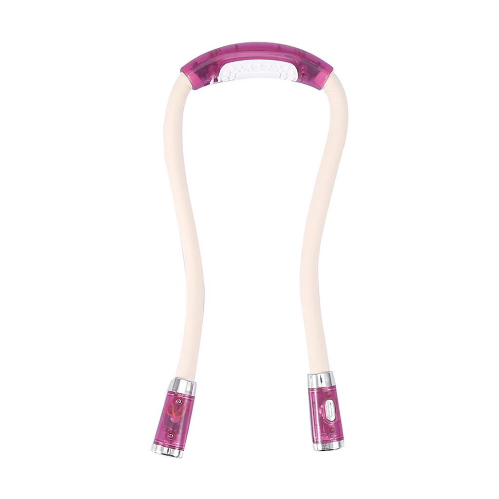 Flexible Neck Hanging Hug LED Light Hands Bendable Lamp Night Reading (Red)