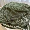 Polyester Head Scarf Retro Neck Scarf Fashion Square Scarf  Decor