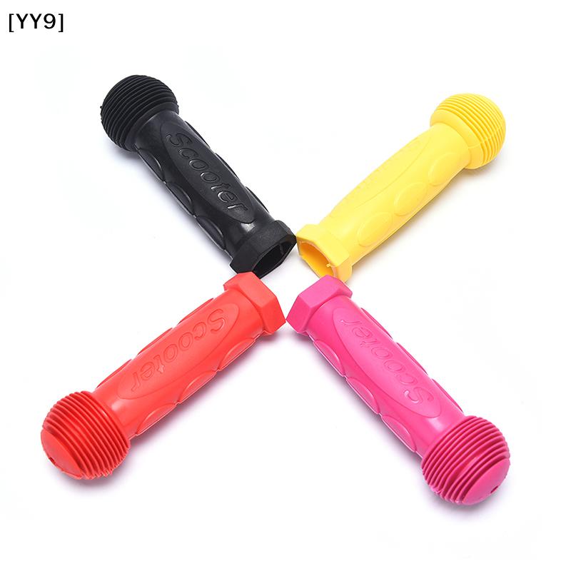 1 Pair Rubber Bicycle Handlebar Grips, Multiple Colors Available Kids Bike Grips for Scooter Skateboard[YY9]