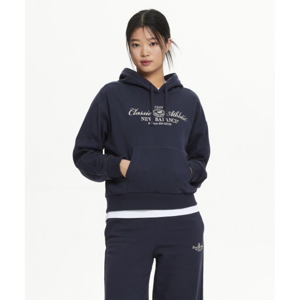 

New Balance Nbn0f1w212 Women Heritage Hoodie Navy (59)NAVY/S(085)