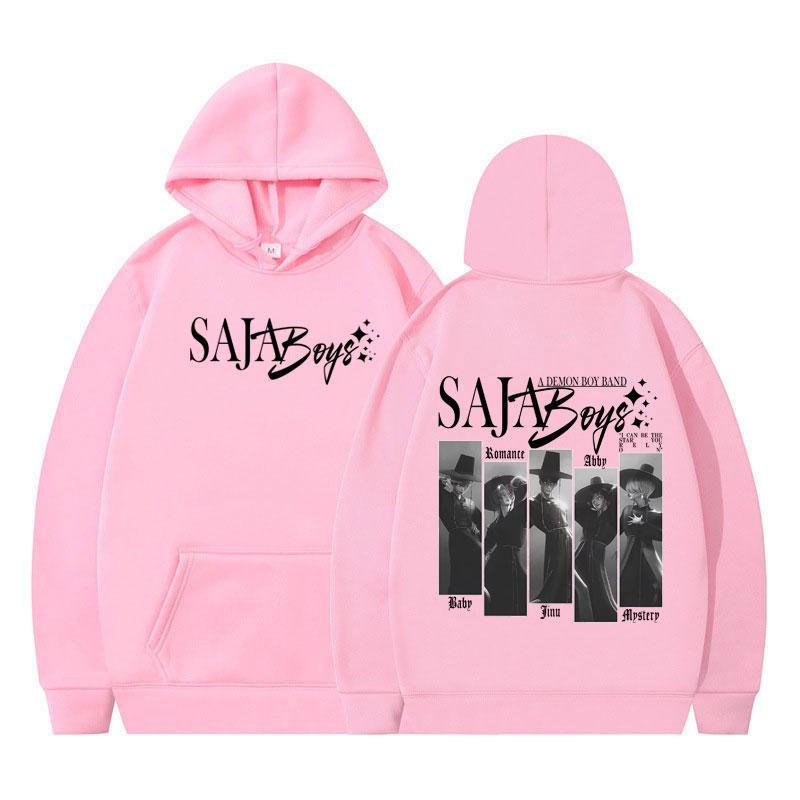 Kpop Demon Hunters Saja Boys Fashion Hoodie Men Women Vintage Pullover Winter Long-sleeved Loose Casual Oversized Sportswear