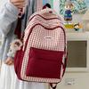 Zaino scolastico stile ins giapponese di nicchia alla moda cool a quadri versatile per scuola media studente universitario zaino scolastico da donna grande capacità zaino da viaggio