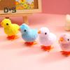 6Pcs Clockwork Toys Plush Chick Wind-up Toys Realistic Appearance Simulated Chick Figures Fluffy Chick Toys