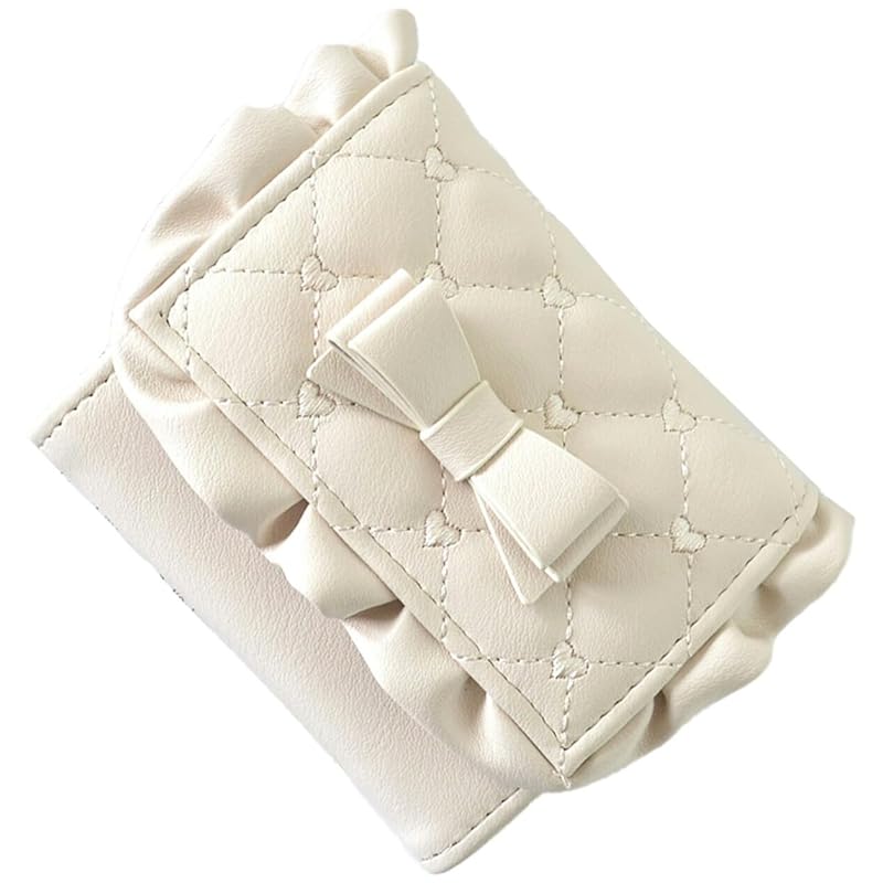 

[SecretDoor] ivory trifold wallet ladies compact wallet mini wallet woman mini brand cute compact folding wallet easy to use large capacity With coin