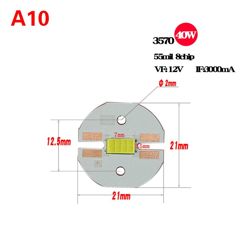 Led 3570 4575 Ceramic 30/40/50W Bright Car Light Maintenance Driver Component White Light Lemon Yellow Two-Color Led Car Light