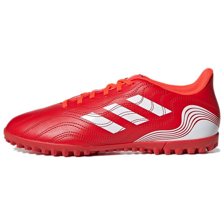 Adidas Copa Sense.4 Round Toe Lace-Up Non-Slip Low-Top TF (Rubber Studs) Durable Soccer Shoes Men Soccer Shoes Red White FY6179