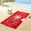 Radiant festive snowflake design Print beach towel, quick drying, suitable for travel, outdoor sports, jogging, the beach and swimming, gift