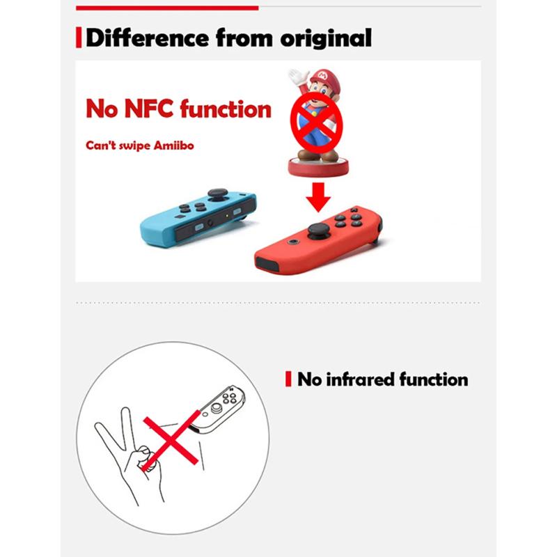 Joycon Switch Joystick Kontrolcü Sol ve Sağ Oyun Kolu Bluetooth uyumlu Kablosuz Oyun Pedi