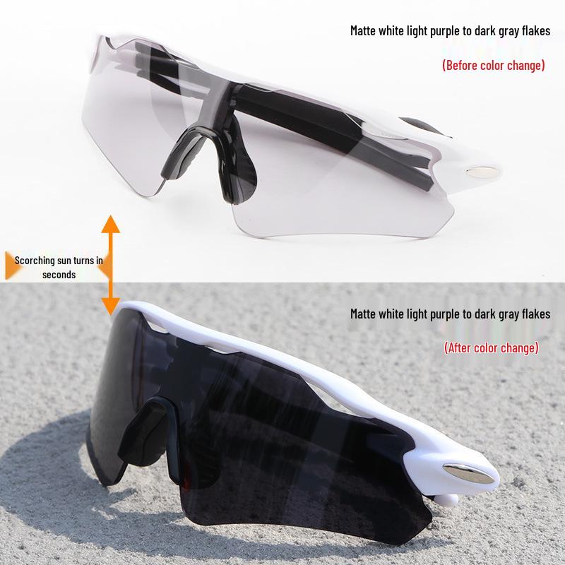 Cross-Border E-commerce TR90 Colorful Cycling Sunglasses for Outdoor Sports, Prescription-Compatible.